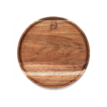 Wooden/Stainless Serving Plate